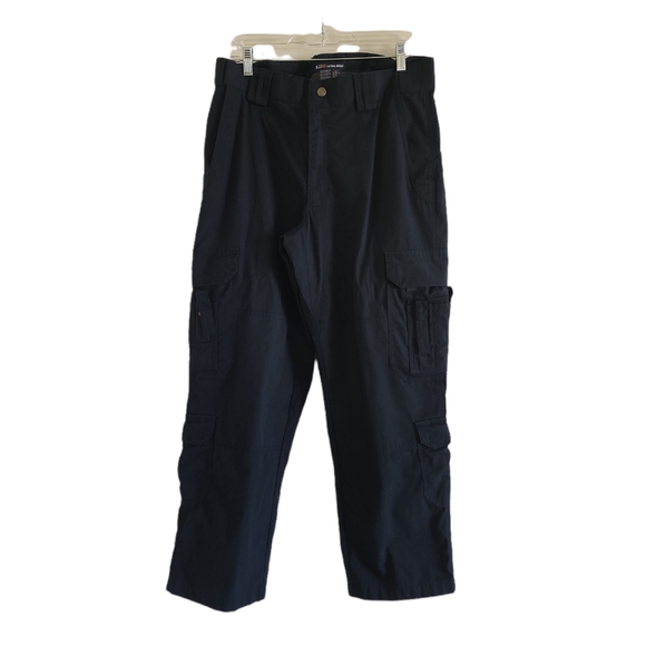 5.11 Men's Navy Blue Taclite Pro Ripstop Pants 34x32 - Picture 2 of 15